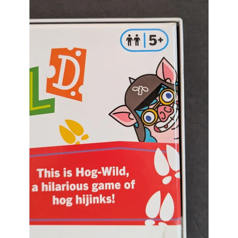 New! Hog- Wild Hijinks Guessing Board Game Family Mystery Game Ages 5+ 2 Player